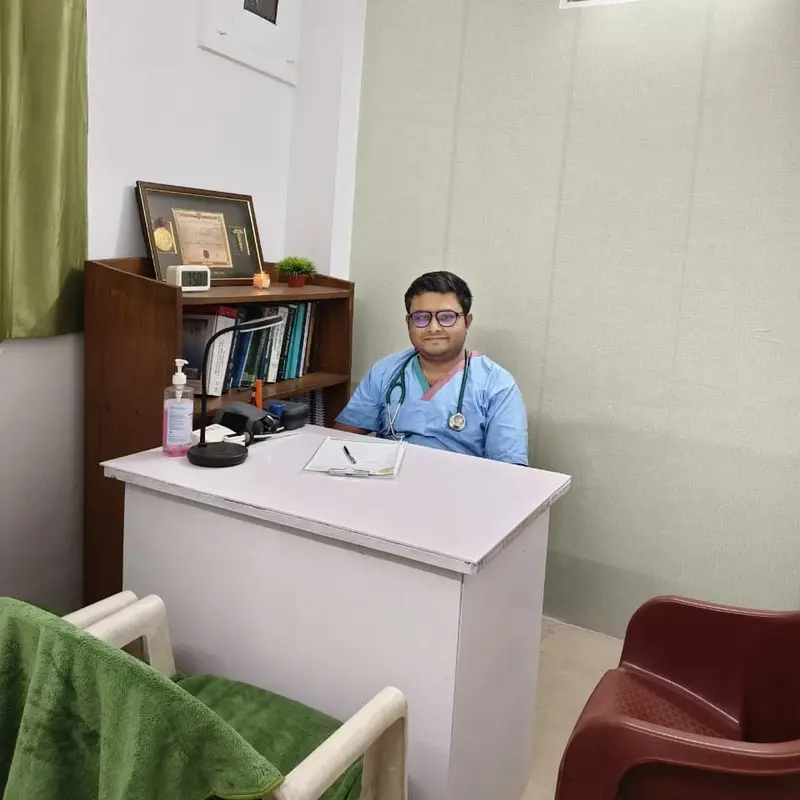 Dr Hillol Das in Consultation Room